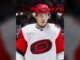 Nikishin Trade Request: Hurricanes Say He’ll Miss Camp Alexander Nikishin of the Carolina Hurricanes during a stoppage in play against the Ottawa Senators in the 2026 Stanley Cup Playoffs