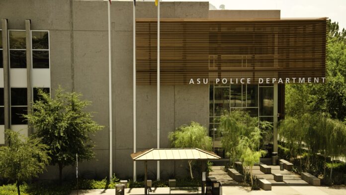ASU Police Department Matthew Mayich investigation Arizona State University Police Department building in Tempe, the agency investigating Matthew Mayich collapse