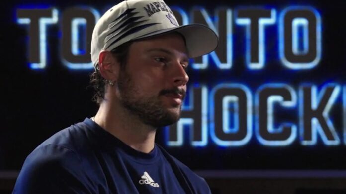 Auston Matthews Maple Leafs interview September 2026 Toronto Maple Leafs captain Auston Matthews during a team interview ahead of the 2026-27 NHL season