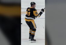 Ben Kindel Injury: Penguins Center Exits Preseason Opener Ben Kindel warming up before a Pittsburgh Penguins game against the Calgary Flames on January 10, 2026