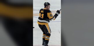 Ben Kindel Injury: Penguins Center Exits Preseason Opener Ben Kindel warming up before a Pittsburgh Penguins game against the Calgary Flames on January 10, 2026