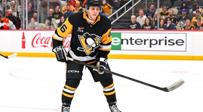Blake Lizotte Injury: Penguins Forward Out Week-to-Week Blake Lizotte of the Pittsburgh Penguins skates during a game before his upper-body injury