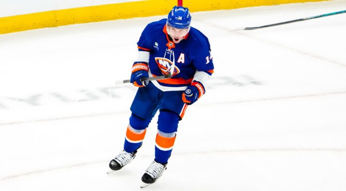 Bo Horvat Named Islanders Captain, Replacing Anders Lee Bo Horvat Islanders captain celebrates a goal at UBS Arena