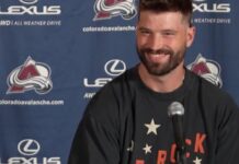 Brent Burns New Look: Trimmed Beard and Front Teeth at Camp Colorado Avalanche defenseman Brent Burns with a trimmed beard, new haircut and new front teeth at 2026 training camp media day