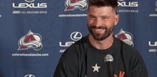 Brent Burns New Look: Trimmed Beard and Front Teeth at Camp Colorado Avalanche defenseman Brent Burns with a trimmed beard, new haircut and new front teeth at 2026 training camp media day