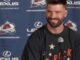 Brent Burns New Look: Trimmed Beard and Front Teeth at Camp Colorado Avalanche defenseman Brent Burns with a trimmed beard, new haircut and new front teeth at 2026 training camp media day
