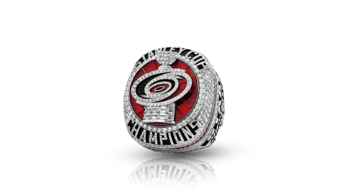 canes-stanley-cup-ring-2026 Carolina Hurricanes 2026 Stanley Cup championship ring with diamonds and rubies