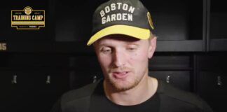 Mittelstadt Extension: ‘It’s a Business. But I Love It Here’ Casey Mittelstadt speaks to reporters at Boston Bruins training camp in September 2026