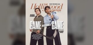 Celebrini Cover Shoot: ‘That Was My First Model-y Thing’ Macklin Celebrini and Belmont Cameli on The Hollywood Reporter Sports Issue cover