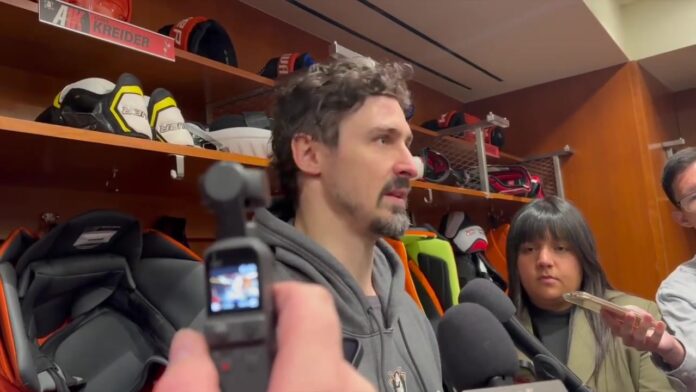 Chris Kreider Canadiens free agent signing Chris Kreider speaks with reporters in the Anaheim Ducks locker room as the free agent forward is linked to a Montreal Canadiens signing