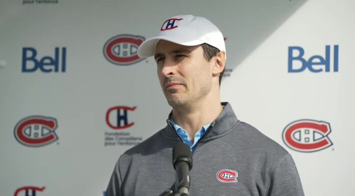 Kreider on Montreal: ‘It’s Not Just a Sport, It’s a Religion’ Chris Kreider speaks to reporters in a Montreal Canadiens hat at the team golf tournament in Laval