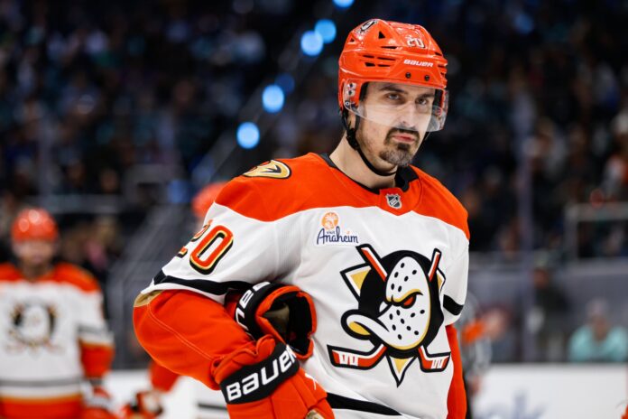 Chris Kreider Ducks waivers contract termination Chris Kreider in an Anaheim Ducks jersey as the team places him on waivers for contract termination