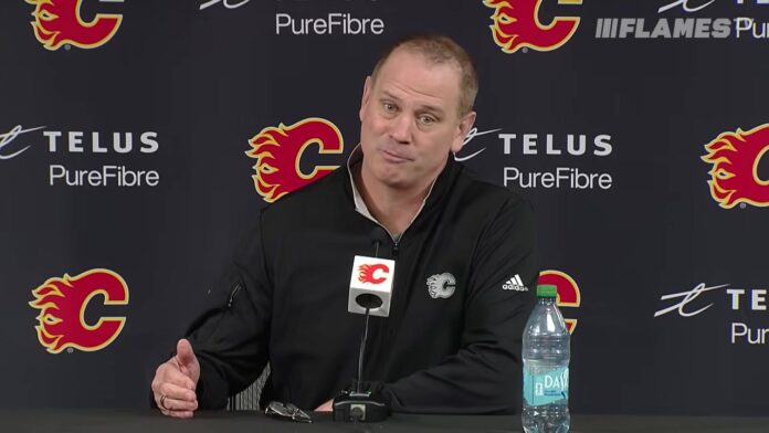 Craig Conroy Flames Huberdeau injury update Calgary Flames general manager Craig Conroy speaks to the media about Jonathan Huberdeau injury recovery