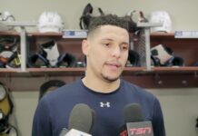 Dakota Joshua Injury: Leafs Winger Iffy for Opening Night Toronto Maple Leafs forward Dakota Joshua speaks to the media at his locker room stall