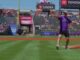 Devon Toews First Pitch: Avalanche D-Man Deals a Strike Avalanche defenseman Devon Toews throws out the ceremonial first pitch at Coors Field