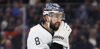 Drew Doughty Named Kings Captain, Replacing Anze Kopitar Los Angeles Kings defenseman Drew Doughty during an NHL game at Crypto.com Arena