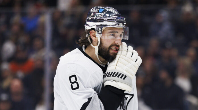 Drew Doughty Named Kings Captain, Replacing Anze Kopitar Los Angeles Kings defenseman Drew Doughty during an NHL game at Crypto.com Arena