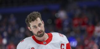 Dylan Larkin Injury Return: Set for Debut After Trade Request Detroit Red Wings center Dylan Larkin warms up before a game against the Tampa Bay Lightning