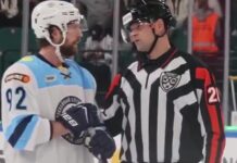 Kuznetsov Ref Cam Video: ‘So They Can’t See Us’ Evgeny Kuznetsov of Sibir Novosibirsk speaks with a KHL referee during his debut against Ak Bars