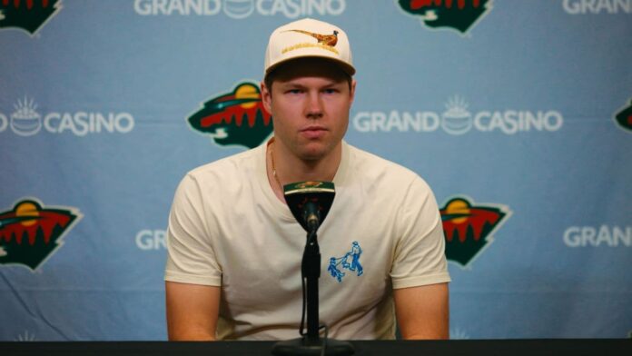 Filip Gustavsson Wild hip injury IR Minnesota Wild goaltender Filip Gustavsson speaks at his 2025-26 end-of-season media availability