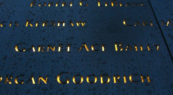 Ace Bailey, Mark Bavis: 25 Years After Hockey’s 9/11 Loss Garnet Ace Bailey name inscribed on bronze Panel S-3 at the National September 11 Memorial South Pool, LA Kings scout killed on United Flight 175