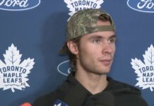 Gavin McKenna Michigan Goal Lights Up Leafs Rookie Camp Gavin McKenna speaks to reporters at Toronto Maple Leafs development camp on September 11, 2026