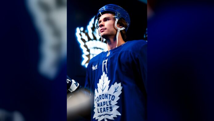 Gavin McKenna Maple Leafs NHL preseason debut vs Canadiens Gavin McKenna in the Toronto Maple Leafs tunnel before his NHL preseason debut against the Montreal Canadiens at Scotiabank Arena