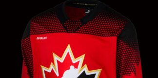 Hockey Canada Jersey Unveiled: The Crest Is Back Up Front Hockey Canada new 2026-27 Bauer jersey with the gold-bordered skater crest returning to the front