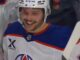 Isaac Howard Lineup: Oilers Urged to Play Him With Draisaitl Isaac Howard celebrates his first NHL goal on the Edmonton Oilers bench