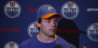 Oilers Camp: Howard, Samanski Chasing Two Open Spots Isaac Howard speaks to media at Edmonton Oilers rookie camp in September 2026
