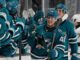 Ivar Stenberg Debut: Two Goals in 25 Seconds for Sharks Ivar Stenberg celebrates a goal with the San Jose Sharks bench during the 2026 Rookie Faceoff against the Los Angeles Kings