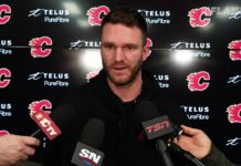 Huberdeau Injury Update: Conroy Confirms Skating Setback Jonathan Huberdeau Flames injury update hip resurfacing surgery recovery training camp 2026-27
