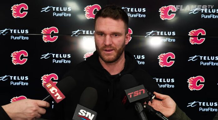 Huberdeau Injury Update: Conroy Confirms Skating Setback Jonathan Huberdeau Flames injury update hip resurfacing surgery recovery training camp 2026-27