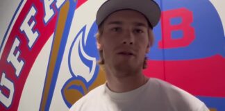 Josh Doan: Sabres Are ‘A Better Team’ After Tuch, Byram Exits Buffalo Sabres winger Josh Doan speaks with reporters at Sahlen Field on Sept. 5, 2026