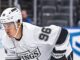 Andrei Kuzmenko’s Father Killed in Bear Attack in Russia Andrei Kuzmenko waits for a face-off during an NHL game