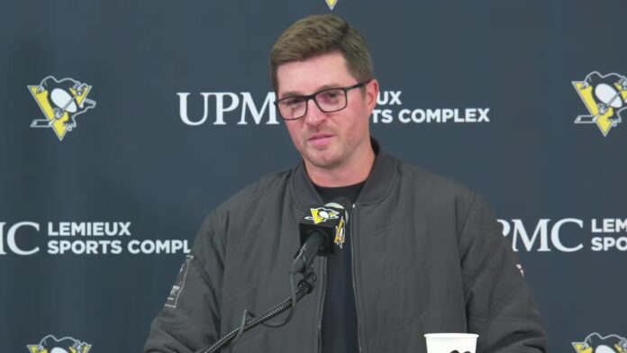Kyle Dubas Penguins season-opening press conference Penguins GM Kyle Dubas speaks at his season-opening press conference about Evgeni Malkin contract