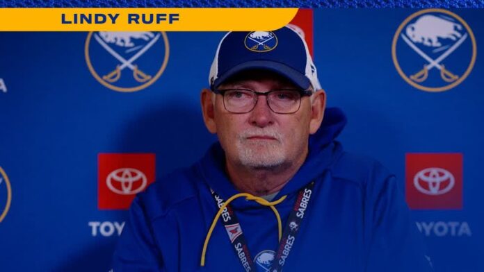 Lindy Ruff Sabres Training Camp Presser September 2026 Buffalo Sabres head coach Lindy Ruff speaks at a training camp press conference