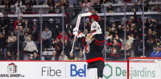 Linus Ullmark Injury: Senators Goalie Pulled After Collision Ottawa Senators goalie Linus Ullmark celebrates an overtime win