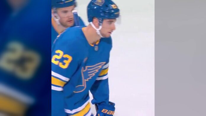 Logan Mailloux Blues Logan Mailloux St. Louis Blues defenseman hand surgery injury