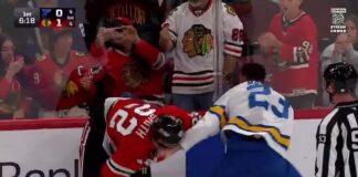 Mailloux Injury: Blues D-Man Hurt in Fight With Blackhawks Logan Mailloux fights Cole Smith during Blues-Blackhawks preseason finale