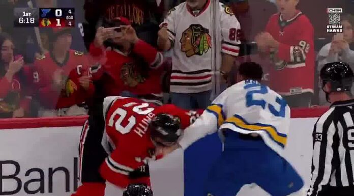 Mailloux Injury: Blues D-Man Hurt in Fight With Blackhawks Logan Mailloux fights Cole Smith during Blues-Blackhawks preseason finale