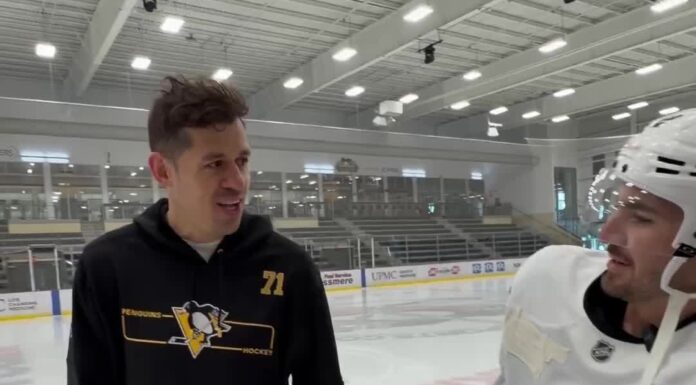 Malkin, Pirates’ Horwitz Team Up in Viral Practice Video Evgeni Malkin and Spencer Horwitz skate together at Penguins practice facility