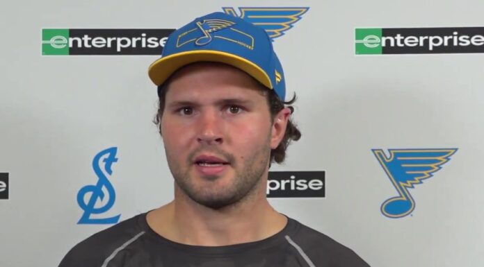 McTavish on Ducks Trade: ‘I Have a Chip on My Shoulder’ St. Louis Blues center Mason McTavish speaks to reporters after an informal skate at Centene Community Ice Center