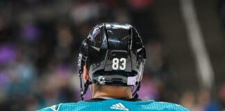 Matt Nieto Retirement: Veteran Forward Hangs Up His Skates Matt Nieto San Jose Sharks No. 83 teal jersey and helmet from behind, retirement announcement
