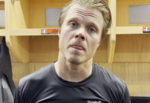 Mikael Granlund Named Ducks Captain, 10th in Team History Anaheim Ducks forward Mikael Granlund speaks at his locker stall during training camp after being named the 10th captain in franchise history