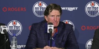 Babcock Contract: Oilers Gave Him Three Years Plus an Option Mike Babcock speaks at his introductory press conference as Edmonton Oilers head coach