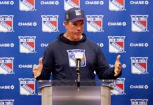Rangers Top Line: Sullivan Puts Dorofeyev on JT Miller’s Wing New York Rangers head coach Mike Sullivan speaks to reporters at training camp media availability on September 19, 2026