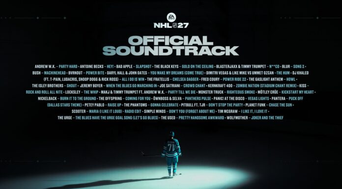 NHL 27 Soundtrack: Real Goal Songs Land in EA Sports Game EA Sports NHL 27 official soundtrack graphic featuring goal songs and arena anthems
