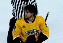 Wiesblatt Brothers Fight at Predators Camp Scrimmage Ozzy Wiesblatt skates off with an official after fighting his brother Oasiz during the Nashville Predators Gold Star Showcase intrasquad scrimmage in Clarksville