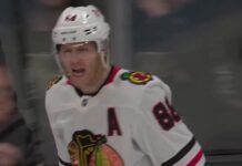 Patrick Kane Goal: Showtime Scores in Blackhawks Return Patrick Kane celebrates his first goal back with the Chicago Blackhawks against the Vegas Golden Knights in the 2026-27 season opener
